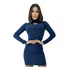 Vestido Tubinho Midi Decote Manga Longa Sexy Chique Balada