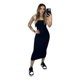 Vestido Tubinho Midi Tomara