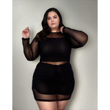 Vestido Tule Com Conjunto