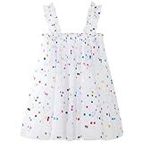 Vestido Tutu De Princesa Para Bebês Meninas Tule Laço Aniversário Bolo Esmagamento Verão Casamento Sessão De Fotos 1 5 Anos Confete Branco Colorido 2 3 Anos