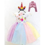 Vestido Unicornio Infantil Festa