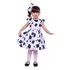 Vestido Vaquinha Fazendinha Tule Lili   Faixinha De Cabelo