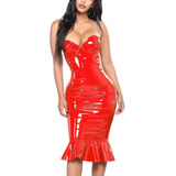 Vestido Vinil Tomara Que
