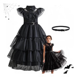 Vestido Wandinha Fantasia Infantil