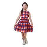 Vestido Xadrez Infantil Juvenil