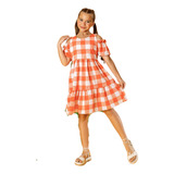 Vestido Xadrez Infantil Menina