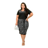 Vestidos Evangélico Plus Size Midi Tubinho