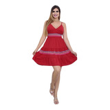 Vestidos Feminino Curto Soltinho Com Sianinha