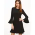 Vestidos Femininos Juju Panicat Babado Manga Flare Peplum