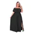 Vestidos Femininos Plus Size Longo Abertura Casamento Convid