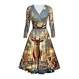 Vestidos Formais De Natal Para Festas De Fim De Ano Manga Comprida Gola V Vestidos Longos Vestidos De Boas Vindas 2025 O 052 Colorido GG