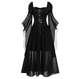 Vestidos Renascentistas Para Mulheres Vintage Medieval Gótico Steampunk Vestido De Baile Fantasia Irlandesa Vestidos Vitorianos Longos Dia Das Bruxas Preto 01 P