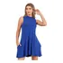 Vestidos Verão Curto Evasê Malha Algodão Soltinho Gola Alta