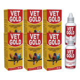 Vetgold 20ml Suplemento Passaros Aves Pintinhos 6 Unidades