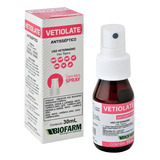 Vetiolate Antisséptico 30ml Cães E Gatos   Biofarm