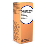 Vetmedin 5mg 50 Comprimidos Pimobendan Cães Cardiacos