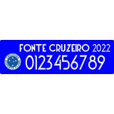 Vetor Fonte Nome E Numero Cruzeiro 2022