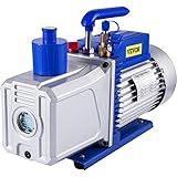 VEVOR Bomba De Vácuo 12 CFM 1 HP Duplo Estágio Bomba De Vácuo 110 V Melhor Vácuo Refrigerante HVAC Ferramenta De Ar Para Reparo De Automóveis Evacuação A Vácuo