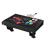 Vewlix Layout Arcade Fight Stick Turbo Enabled For PS3 Nintendo Switch PC Windows 7 8 10 11 Android TV Box Raspberry Pi NEOGEO Mini