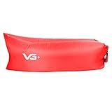 VG PLUS Sofá De Ar Hug Bag Inflável Camping Vermelho Vg 