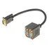 Vga 1 Macho Para Dupla Vga Fêmea Conversor Adaptador