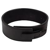VGEBY Cinto Fitness Masculino Cinto De Fitness De Couro De Vaca Para Levantamento De Peso Cinto Ajustável Protetor De Cintura Preto