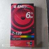 Vhs Emtec 6h T 120 High Quality Lacre De Fábrica 