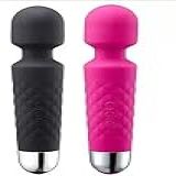 Vibrador Massageador Corporal Estimulador Tipo Varinha Mágica 20 Vibrações 22cm Recarregável