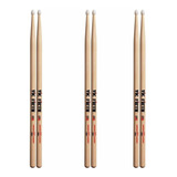 Vic Firth Kit 3 Baquetas American Classic 5bn Ponta Nylon