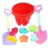 VICASKY 1 Conjunto 9 Peças Balde De Brinquedo De Praia Brinquedos De Praia Brinquedos Infantis Brinquedo De Praia Para Crianças Criança Brinquedo De Areia Quebra Cabeça Brinquedos De Areia