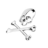 VICASKY Carro Emblema Preto Emblema De Esqueleto Engraçado Decalques Para Caminhões Etiquetas E Decalques Do Crânio Adesivos De Motocicleta Decalque Do Crânio Janela 3d Justiceiro