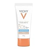 Vichy, Protetor Solar Facial Capital Soleil Hydra-matte Fps50 30gr, Com Textura Ultra Leve E Efeito Matte, Com Cor 2.0,