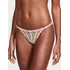 Victoria's Secret Calcinha Bikini Bordado Botão De Rosa M