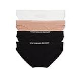 Victoria's Secret Calcinha De Biquíni Sem Costura, Roupa íntima Feminina, Pacote Com 4 (pp-ggg), Multicor, Pp