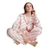 Victoria's Secret Conjunto Pijama Satin Logo Pure Rose M
