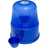 Vida Mansa Comedouro Bebedouro Para Cães Cachorros Gato Pet Sem Molhar Cor Azul transparente
