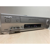 Vídeo Cassete Philips 6 Head Turbovhs Hi fi Stereo Ntsc palm