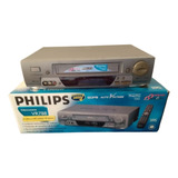 Vídeo Cassete Philips 6 Head Vhs Hi fi Stereo Ntsc pal m