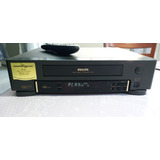 Video Cassete Philips Vr 453 4 Cabeças Com Controle Remoto