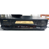 Video Cassete Philips Vr 455 4 Cabeças Com Controle Remoto