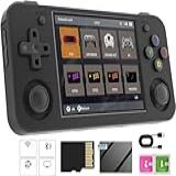 Video Game Emulador RG35XX H Mini Game Console Retrô- Cartão TF De 64 GB Integrado- Tela IPS De 3-5 Polegadas- Sistema Linux- Suporte A Mais De 5500 Jogos Clássicos- Gamepad Sem Fio 2-4G-5G- TV- Monitor WiFi Bluetooth 4-2 - Preto-