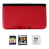 Video Game Nintendo 3ds Xl Vermelho   Sd Card 4 Gb  r4 32gb