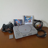 Video Game Playstation 1 Fat Ps1 Play 1 Com 2 Jogos