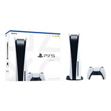Video Game Playstation 5 Ps5 825gb Mídia Física Standard Cor Branco preto