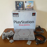 Video Game Sony Playstation 1 Fat Play 1 Ps1 Com Caixa E 2 Jogos