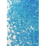 Vidrilho Azul Celeste Transparente Brilhante Pacote 100 Grs