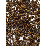 Vidrilho Pacote Com 500g Cor Marrom Escuro Metalizado Cor 921b Diâmetro 2 Mm