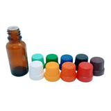 Vidro Âmbar 50ml Com Batoque Gotejador E Tampa 10un