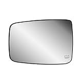Vidro De Substituição Do Espelho Da Porta Do Lado Esquerdo Do Motorista Aquecido Com Placa Traseira Para Ram 1500 2500 De 2009 A 2018