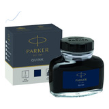 Vidro De Tinta Caneta Tinteiro Parker Quink Azul Negro 57ml